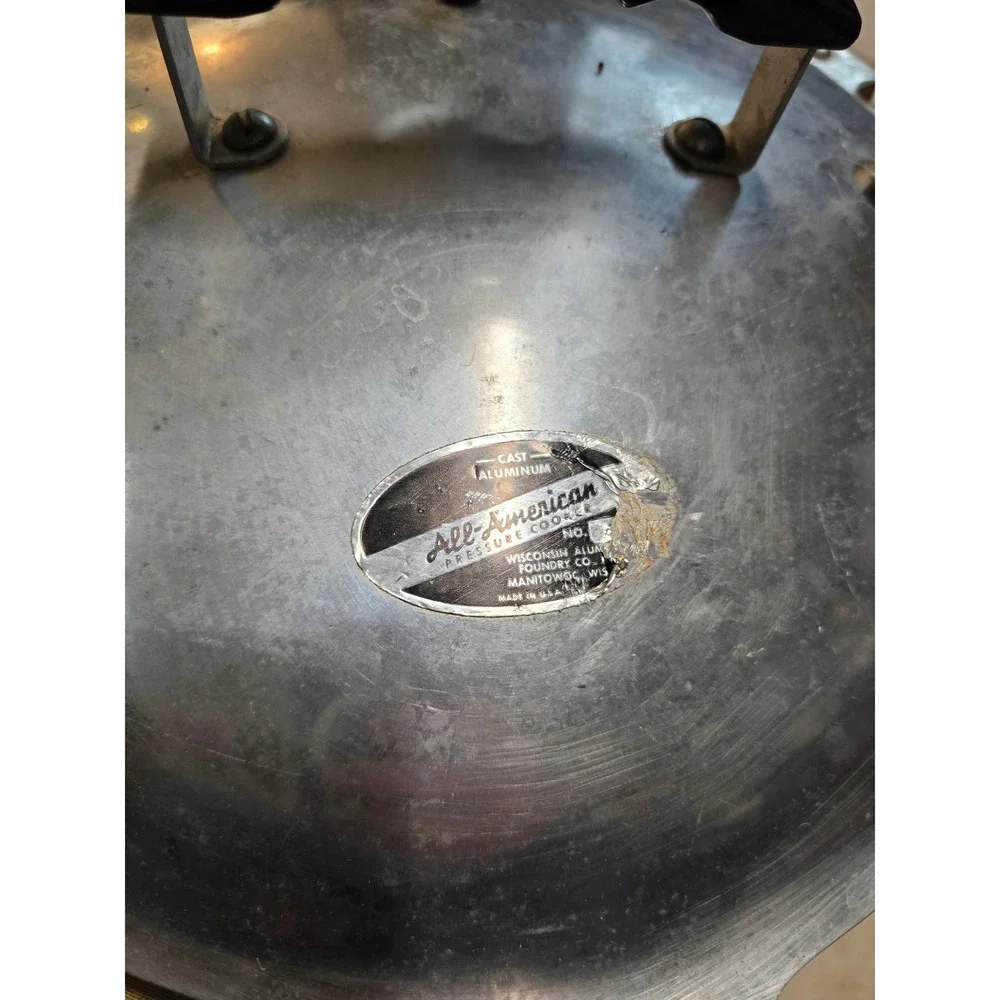 All-American Cast Aluminum Pressure Cooker Canner Vintage Wisconsin Foundry